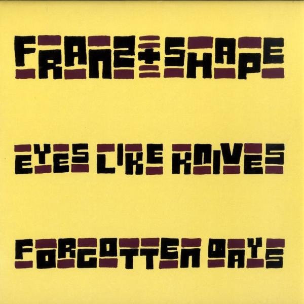 Franz & Shape - Eyes Like Knives / Forgotten Days 12-Zoll Vinyl Single Relish Records Black - Bild 1