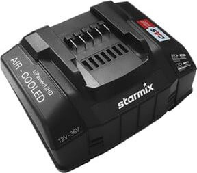 Starmix Schnellladegerät ASC 145 für Li-Ion-Akkus 12-36V in Schwarz mit EU-Stecker - Bild 1