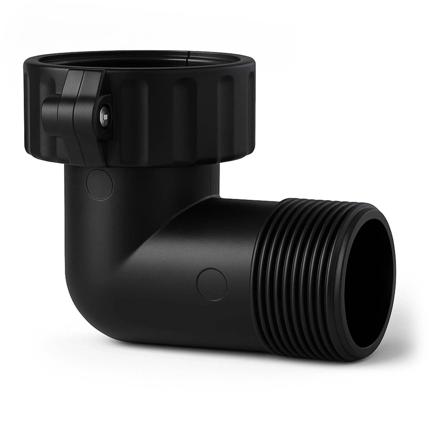 Sunsun CBF-350B Ersatzteil Winkelstück für Bio-Teichfilter in Schwarz - Bild 2