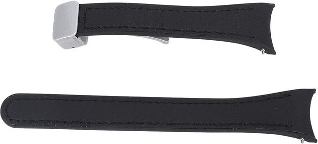 Fishine Uhrenarmband Silikon, Faltschließe, Schwarz, Damen - Bild 1