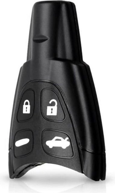 Schlüsselhülle für Saab 93 95 9-3 9-5 9.3 9.5 Klappschlüssel Fernbedienung mit 4 Tasten von Phonillico in Schwarz - Bild 1
