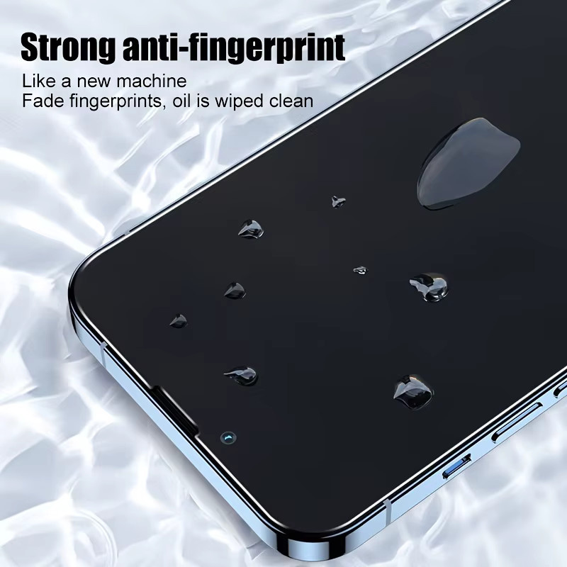 4er-Pack Anti-Spy Displayschutzfolie aus gehärtetem Glas für Apple iPhone 11 12 13 14 15 16 Pro Max Plus Mini XR XS in Transparent - Bild 3