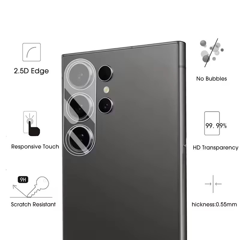 Samsung Kameraobjektivschutz für Samsung Galaxy S26 Plus und S26 Ultra 5G aus transparentem HD Objektivglas für die Samsung S26 Serie - Bild 2