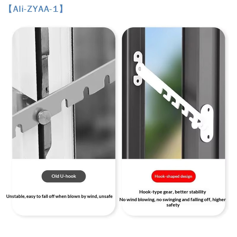 JETTING Verstellbarer Fensterstopper als Schlossbegrenzer und Windhalter für Drehkippfenster - Bild 3