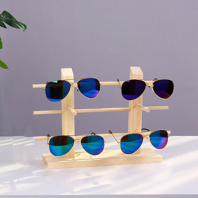 CosyHome Brillenständer Holz, beige - Bild 1