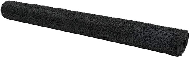 vidaXL Hexagonzaun Grau aus PVC, Höhe: 140 cm, Länge: 50 m - Bild 1