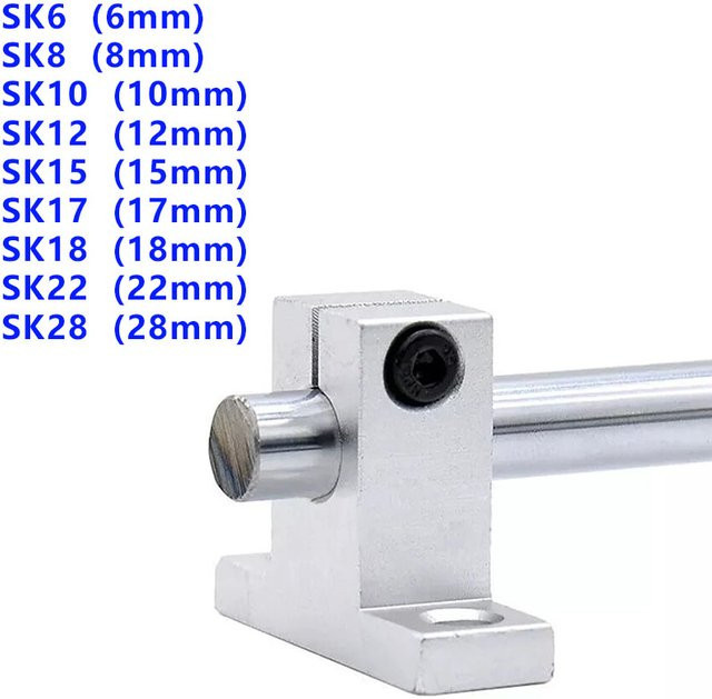 Vertikale Linearlager-Schienen Achsenbewegungsstütze für CNC und 3D-Drucker, Silber - Bild 1