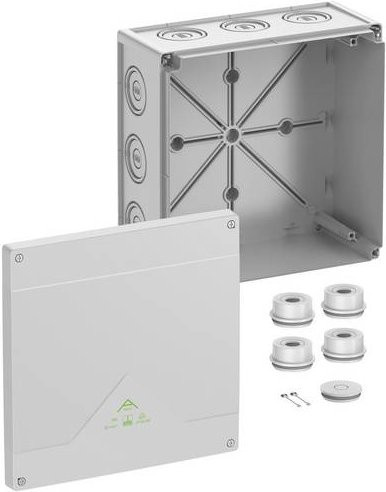 Spelsberg Abzweigkasten 83540001 Grau IP55 IP66 B/T/H: 25,2 x 25,2 x 12,0 cm - Bild 1