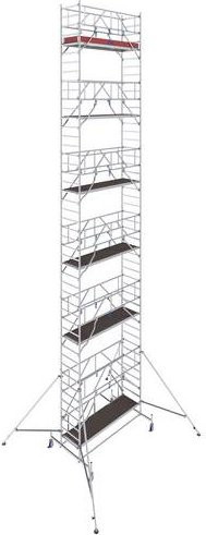 Krause Rollgerüst Aluminium Serie 10 Silber B: 75 cm, T: 250 cm, H: 1340 cm - Bild 1