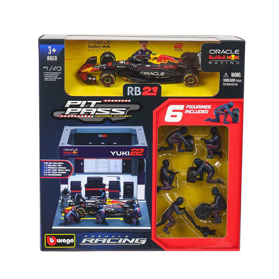 Bburago Red Bull Racing RB21, Druckguss Modell, 1:43, Metall - Bild 3