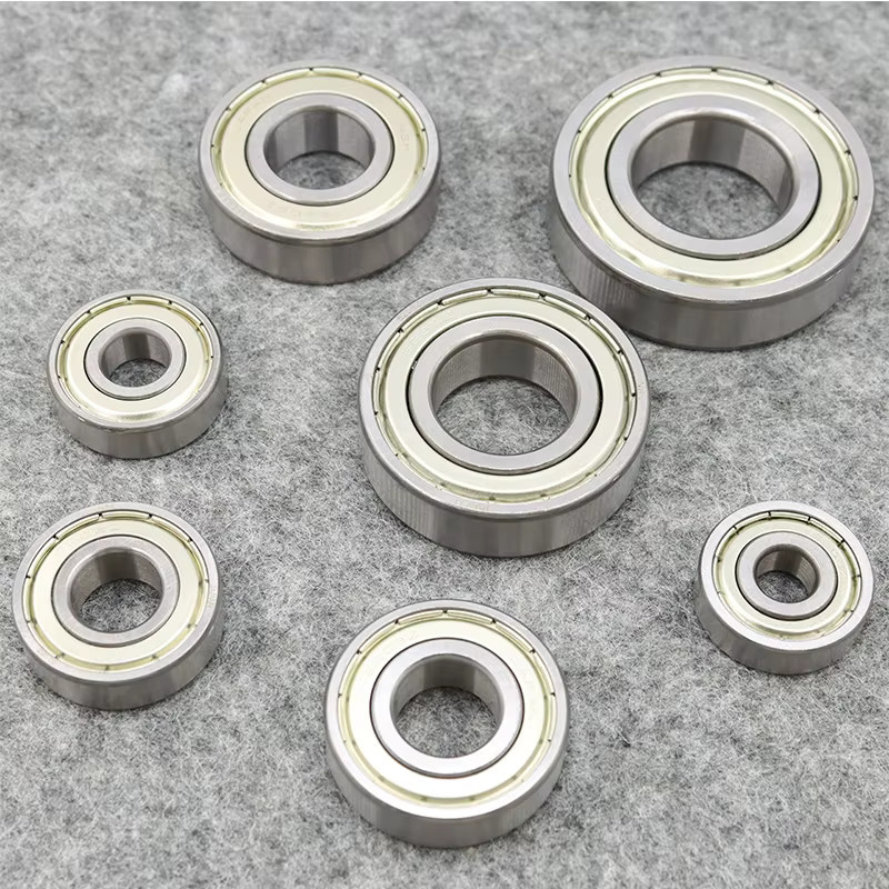YMAX Rillenkugellager 6200 bis 6207 ZZ aus Chromstahl mit Metalldichtung in Silber - Bild 1
