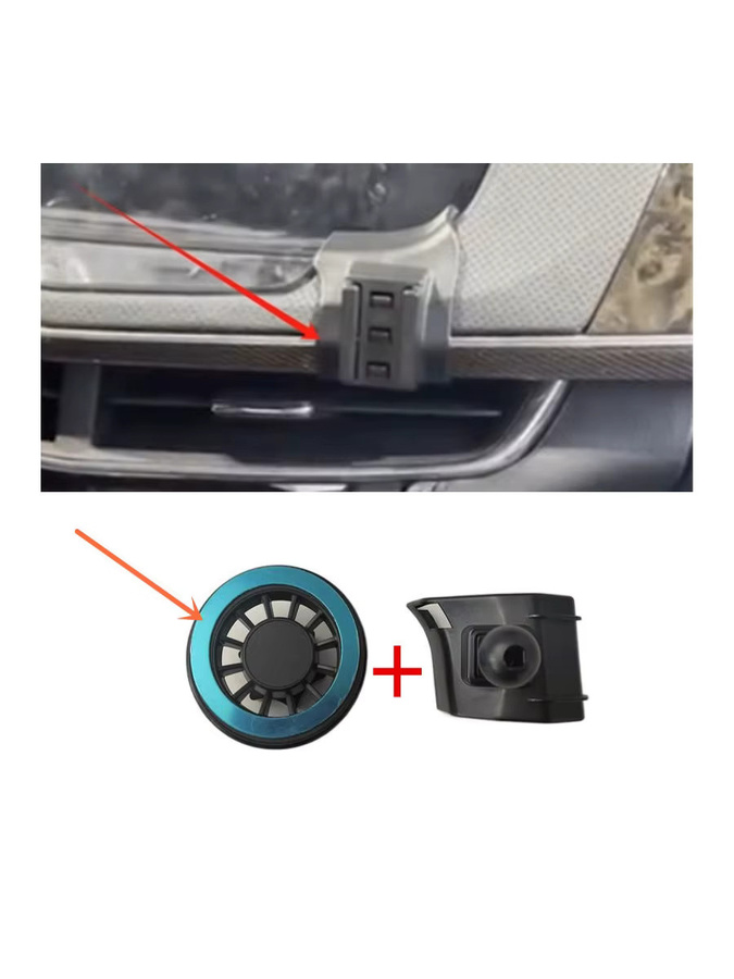 Magnetische Handyhalterung aus ABS-Kunststoff für Cadillac CT6 (Modelljahre 2016-2023) in Schwarz - Bild 3