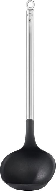 Schöpflöffel RÖSLE BASIC LINE aus Edelstahl und Silikon in Silber und Schwarz, rund - Bild 1