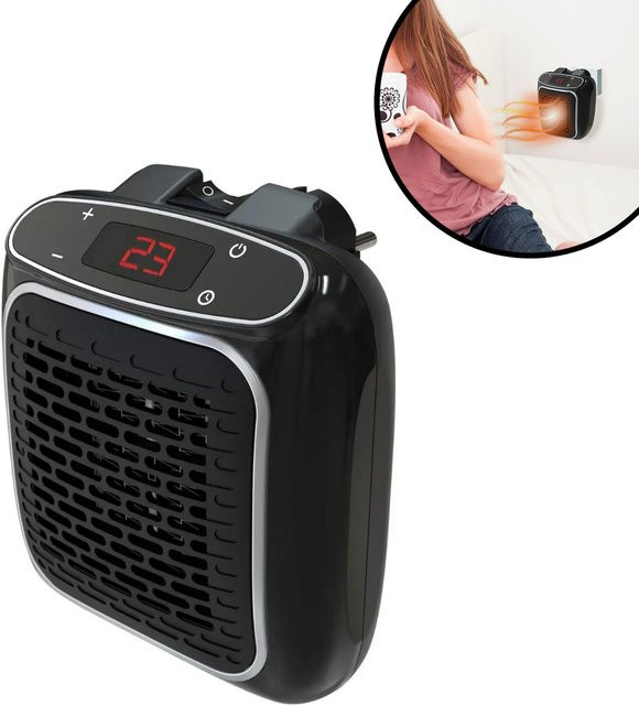 Starlyf Steckdosen Mini Wandheizgerät Heizlüfter Power Heater in Schwarz - Bild 1