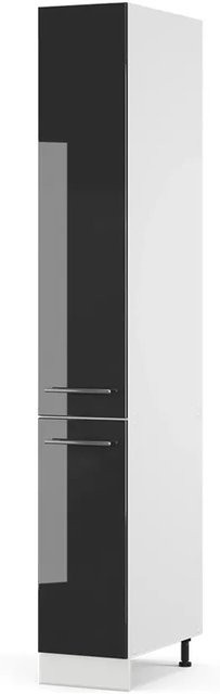 Vicco Apothekerschrank Fame-Line Medizinschrank für die Küche Anthrazit Hochglanz/Weiß B: 30 cm, H: 58 cm, T: 206,8 cm - Bild 1