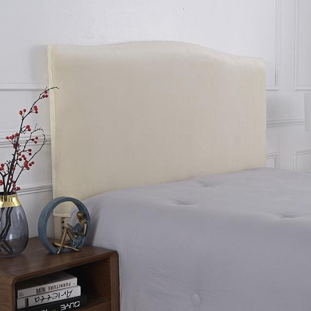 Yiran Furniture Queen-Kopfteilbezug aus Samt, elastisch und waschbar, B: 220 cm, H: 65-75 cm - Bild 1
