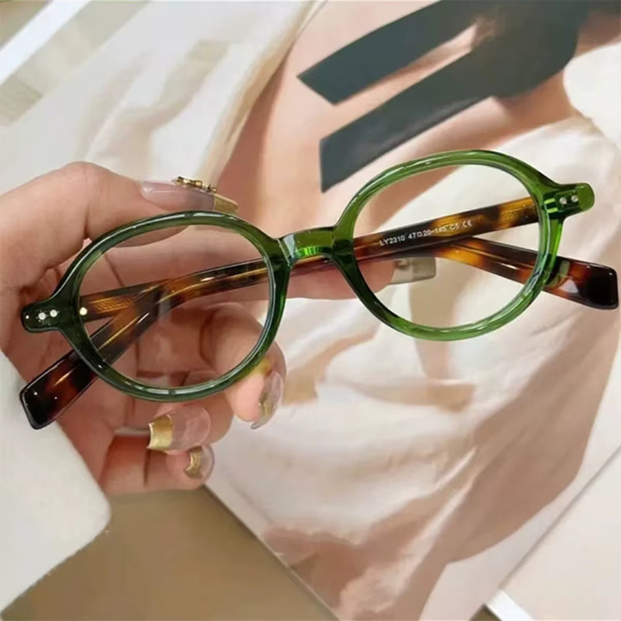 Nerdy Korrektionsbrille, oval, Vollrand, Schildpatt - Bild 3