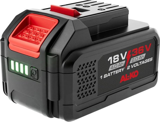 Al-Ko Akku B75.6 Li 18 V/36 V in Anthrazit mit 4 Ah/2 Ah und 72 Wh - Bild 1