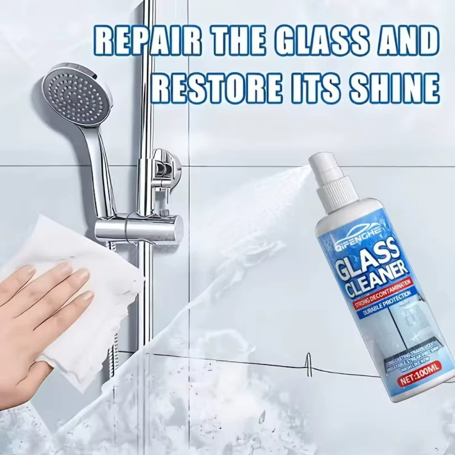QIFENGHE Glasreiniger-Spray Weiß 100ml mit streifenfreier Formel für Fenster, Spiegel und Autowindschutzscheiben - Bild 3