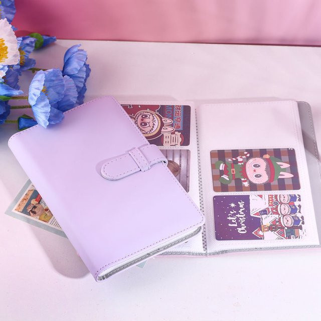 Tragbares 3-Zoll-Fotoalbum für Fujifilm Instax Mini 12 in Blau mit 108 Blättern zum Sammeln von Fotos und Ticketkarten - Bild 1