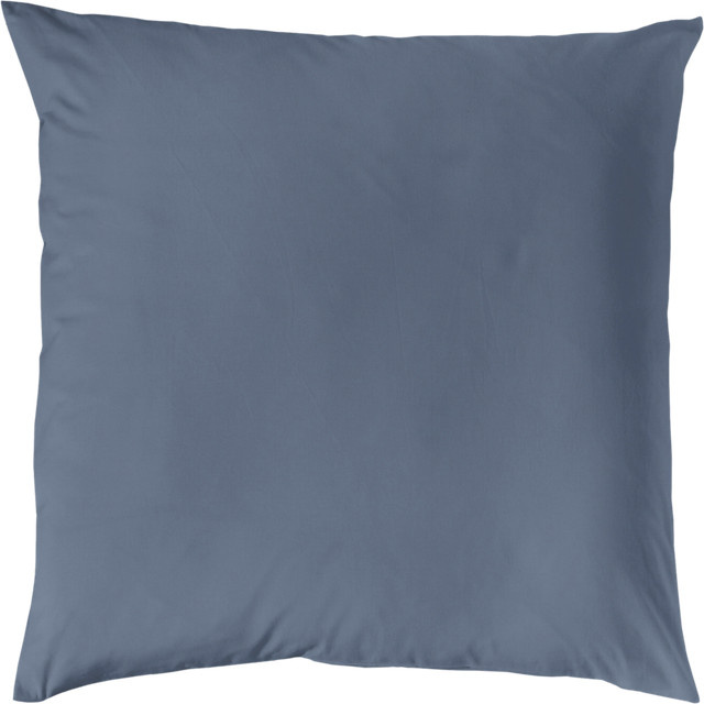 Decoper Mako-Satin Kissenbezug aus 100% Baumwolle in Denim Dunkelblau, B/H: 40 x 40 cm - Bild 1