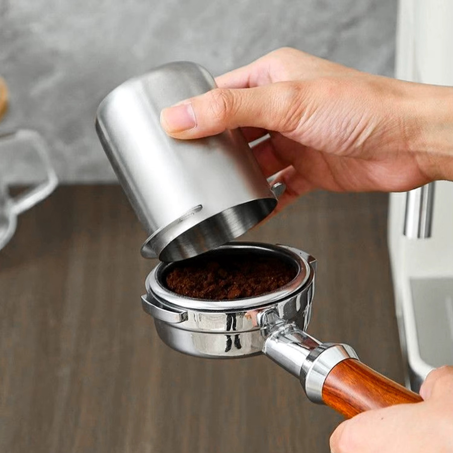 OANKR Espresso-Dosierbehälter aus Edelstahl für 58mm Siebträger in Silver oder Black - Bild 3