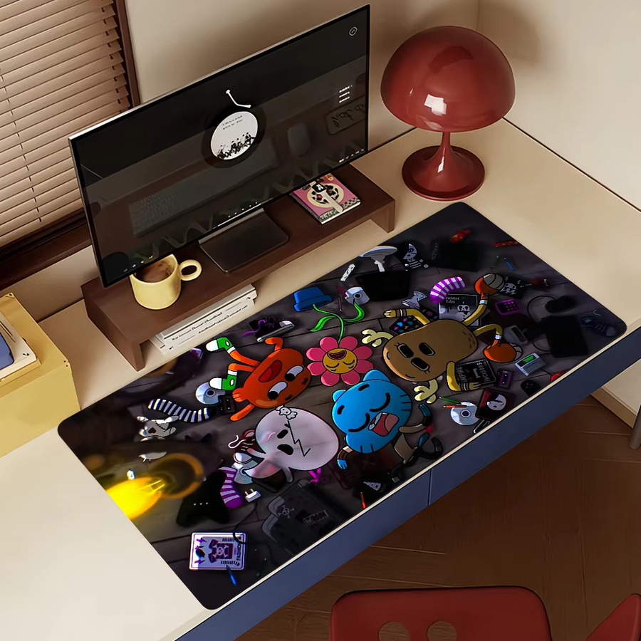 Cartoon W-World Of G-Gumballs Mauspad rutschfeste Schreibtischunterlage aus Gummi in Multicolour für PC und Laptop - Bild 4