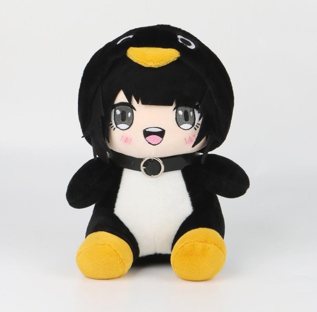 Gugu Gaga Pinguin Plüschtier, Grau, 30cm - Bild 1