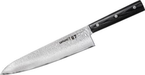 Samura SD67-0085M Chefmesser aus Damast mit Micarta-Griff in Silber - Bild 1