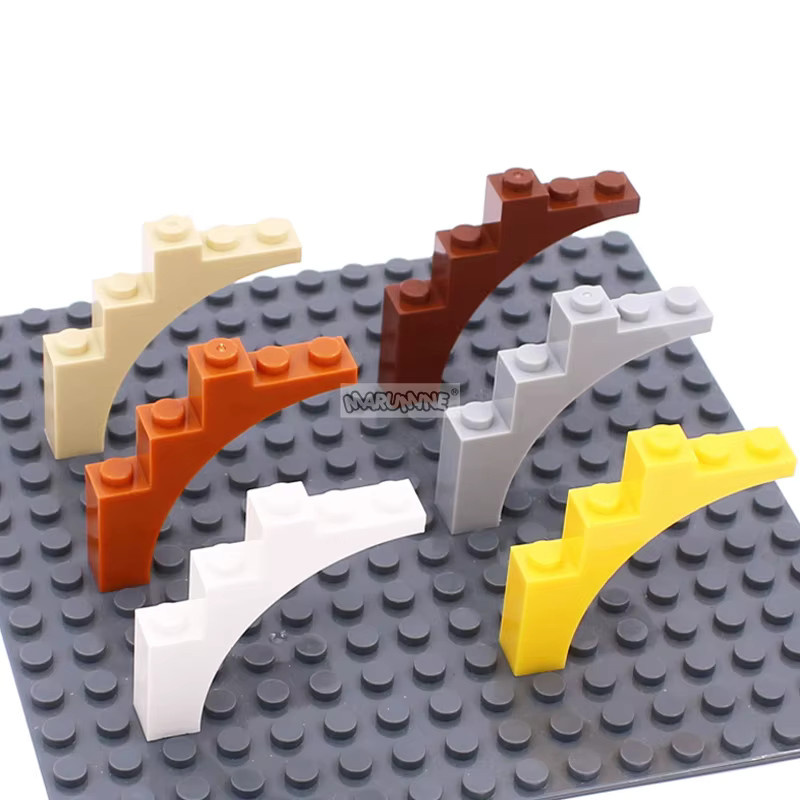 Marumine MOC-Steine Bausteine Teile, 15-teiliges Set, Grau, Bunt / Mehrfarbig - Bild 3