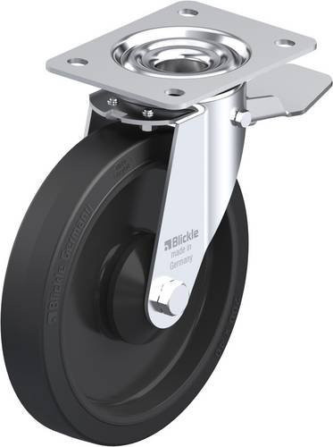 Blickle Lenkrolle LE-POEV 201KA-ST mit Feststeller, Farbe Schwarz, Rad-Durchmesser: 20 cm, Tragfähigkeit: 300 kg - Bild 1