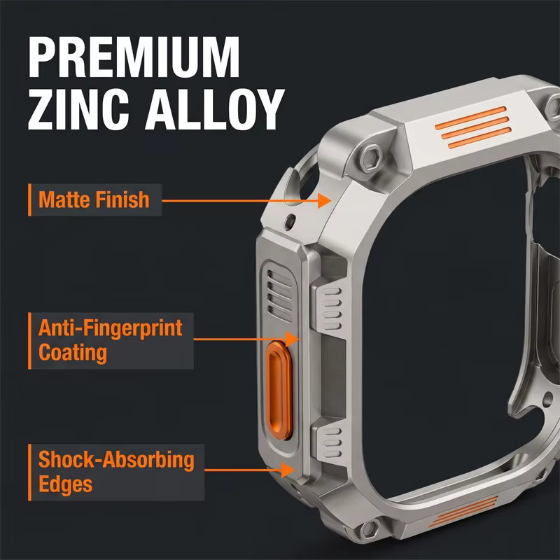 Apple Metall-Schutzhülle für Apple Watch, Titan, Schwarz - Bild 3