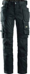 Snickers AW Stretch Hose mit HP 58 in Schwarz aus Poly-Cotton mit Holster-Taschen und EN 14404 Zertifizierung - Bild 1