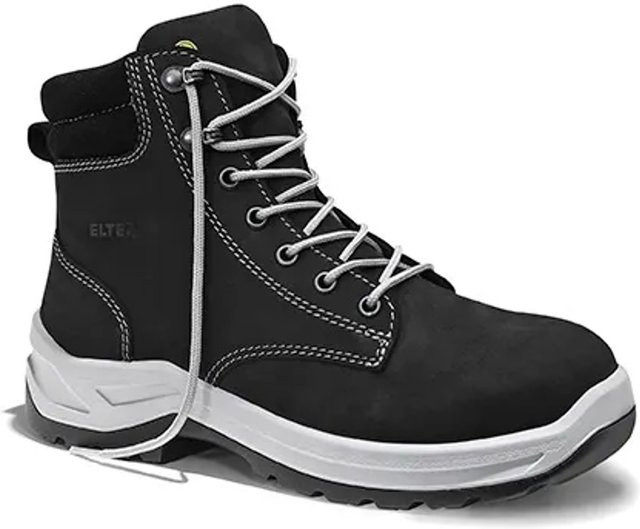 Elten Damen Sicherheitsschnürstiefel Lilly Black Mid ESD S3 aus Leder in Größe 41 - Bild 1