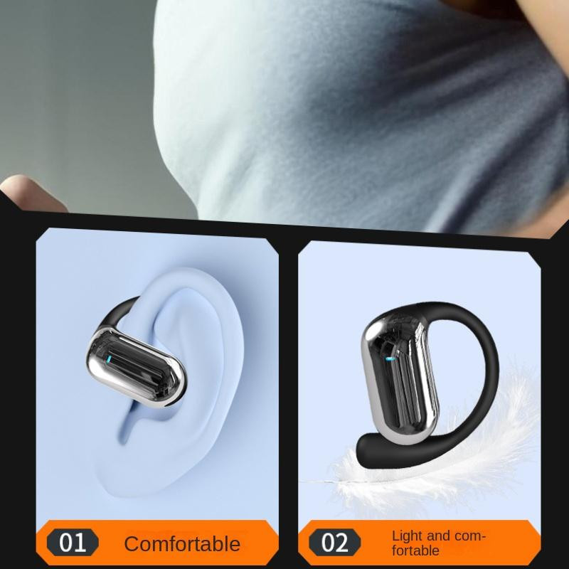QUEED Bluetooth-Sportkopfhörer kabellos mit Geräuschunterdrückung in Schwarz - Bild 5