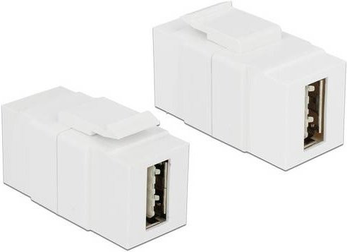 Delock 86353 USB-Einbaumodul Keystone USB-A in Weiß - Bild 1