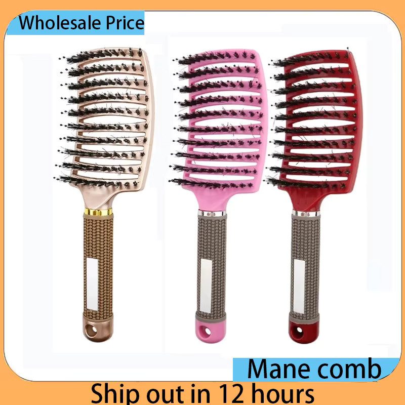 XMSJ Haar Kamm für lockiges Haar, Damen, Borsten & Nylon - Bild 1