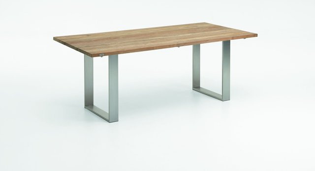 Gartentisch Noah von NIEHOFF GARDEN aus Teakholz in Braun und Silber, rechteckig, B/T/H: 180 x 95 x 76 cm - Bild 1