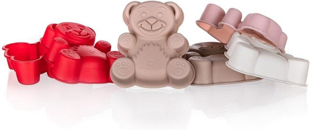 CULINARIA Silikon-Backformen Bären Bankett, 6 Stück - Bild 1