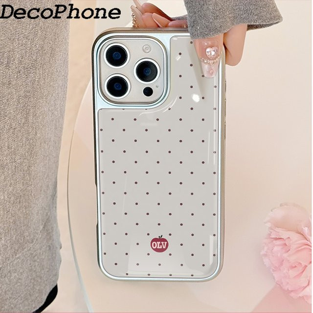 DecoPhone Handyhülle mit Polka-Dot-Design und Fallschutz für iPhone 11 bis iPhone 17 Pro Max in Multicolour - Bild 1