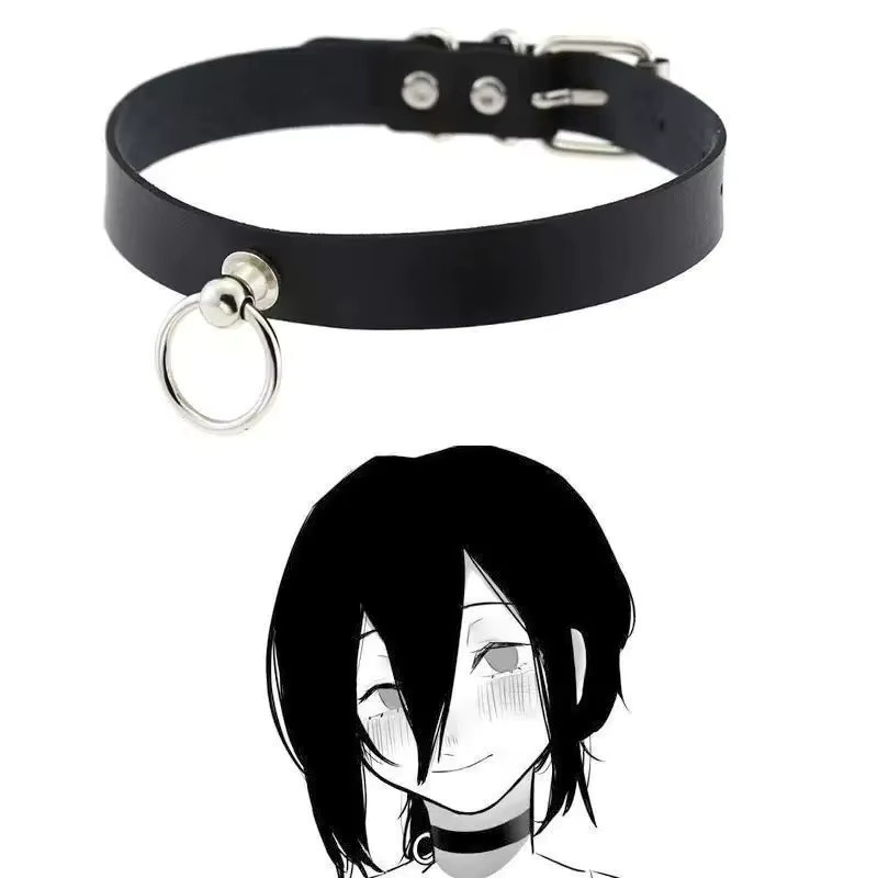 Lost Crown Halskette, PU Leder, Schwarz, Unisex, Punk - Bild 2