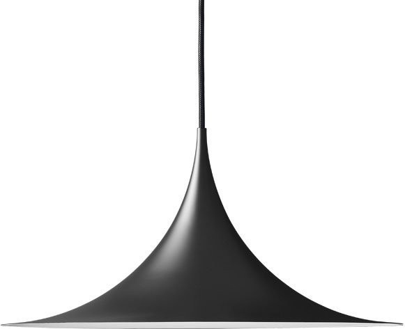 Gubi Semi Pendant Pendelleuchte Schwarz E27 Retrochic Durchmesser: 47 cm - Bild 1