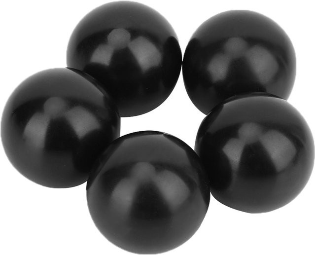 5er Set Runde Ball Hebelknöpfe aus schwarzem Kunststoff mit M10 Gewinde als Ersatzteil für Werkzeugmaschinen - Bild 1