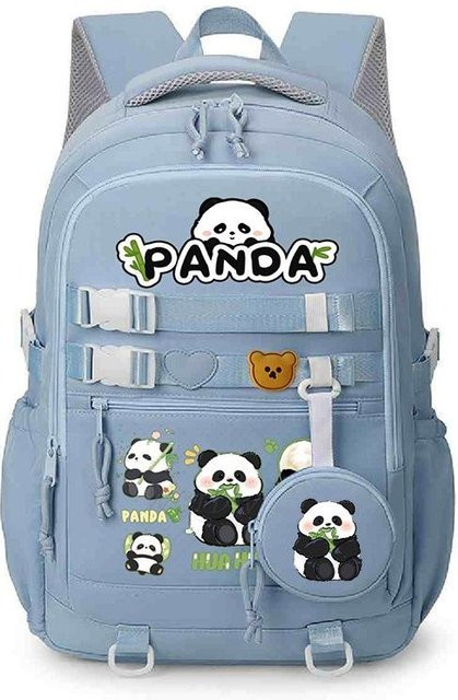 3-teiliges Schulrucksack-Set in Blau aus Oxford-Stoff mit Schultasche und Federmäppchen - Bild 1