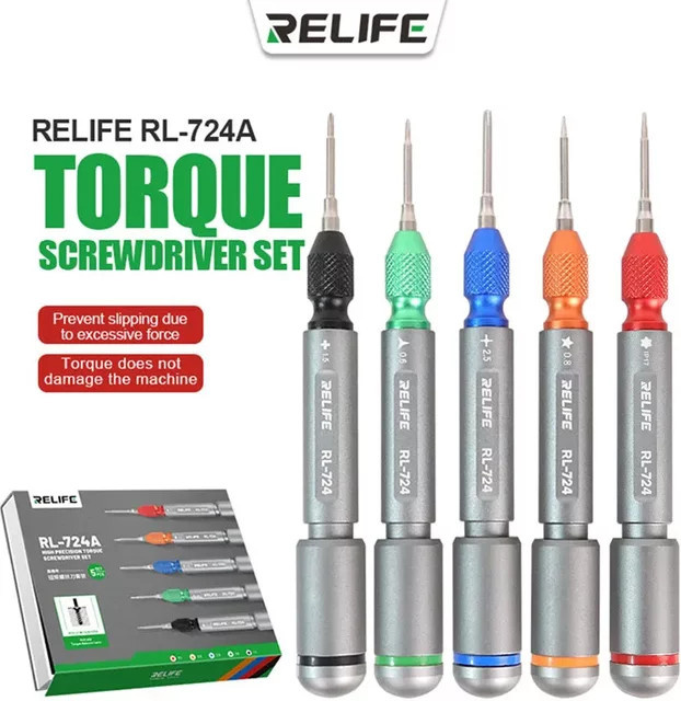 RELIFE RL-724A Drehmomentschraubenschlüssel mit magnetischen Adsorptionsbits für die Mobiltelefon-Reparatur - Bild 1
