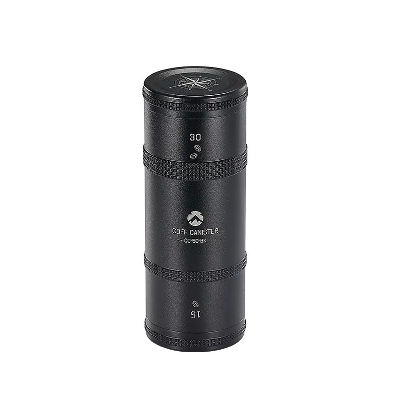 Campingmoon CC-50/51 Reise Camping Kaffeekanister und Tee Aufbewahrungsbehälter aus Metall in Schwarz - Bild 5