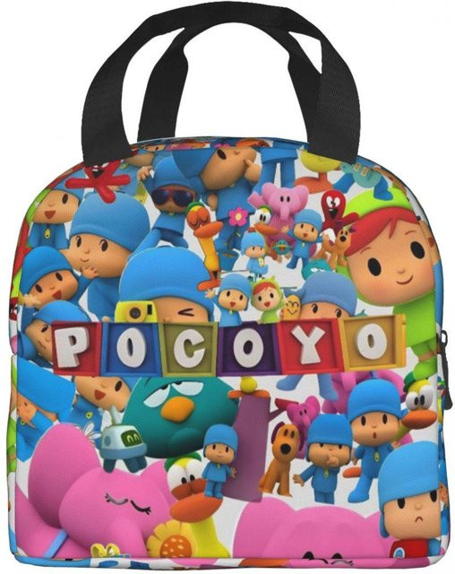 Pocoyo Cartoon Thermische Lunchtasche mit Isolierung für Schule und Büro, Mehrfarbig - Bild 1