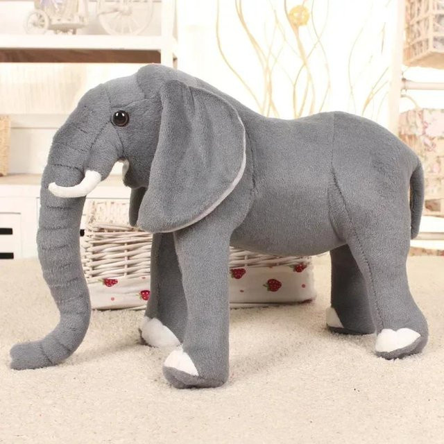 Schöner Wohnen Stehender Elefant, Plüschtier, Grau, ab 1 Jahr - Bild 1