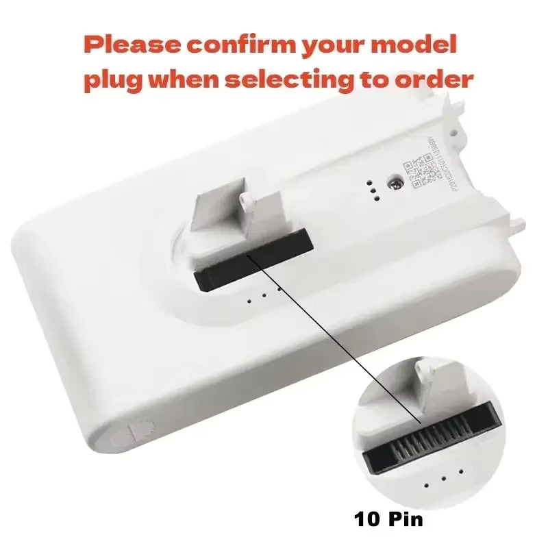 Dreame Ersatzakku Lithium-Ionen für Handstaubsauger V8 V9 V10 V9P XR VVN3 VVN4 in Weiß - Bild 2