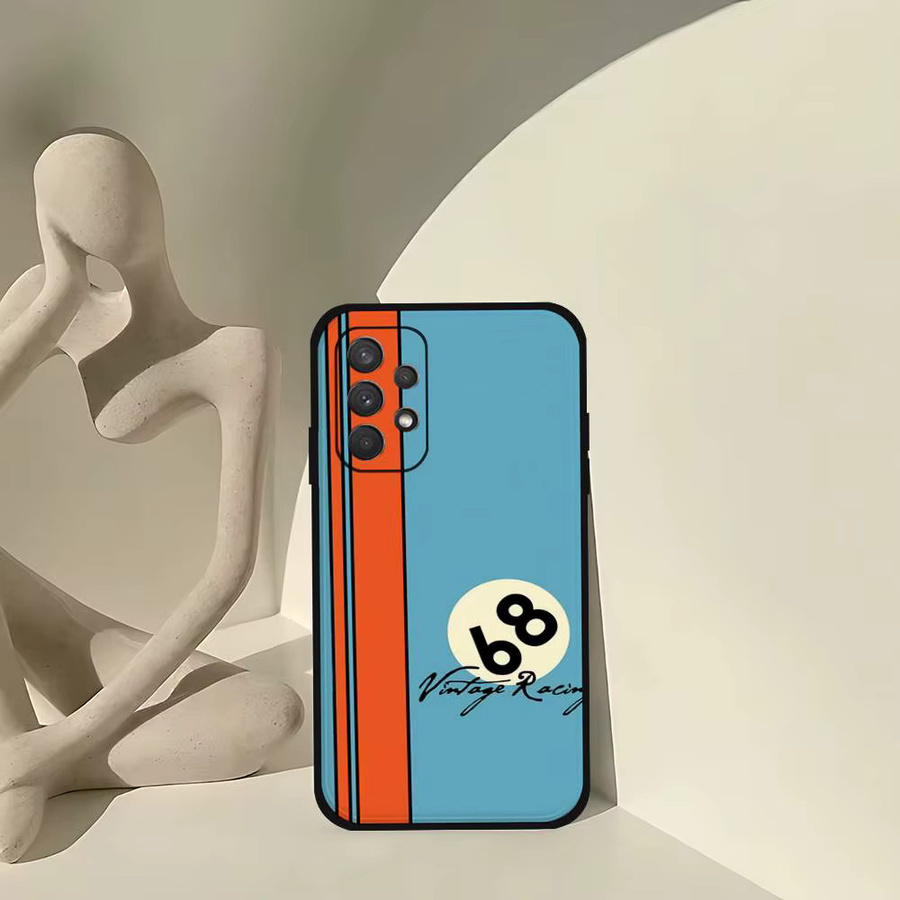 68 Vintage Racing Handyhülle für Samsung Galaxy S25 S24 S23 S22 S21 FE Plus Ultra A13 A20 A32 A70 in Schwarz und Multicolour - Bild 3